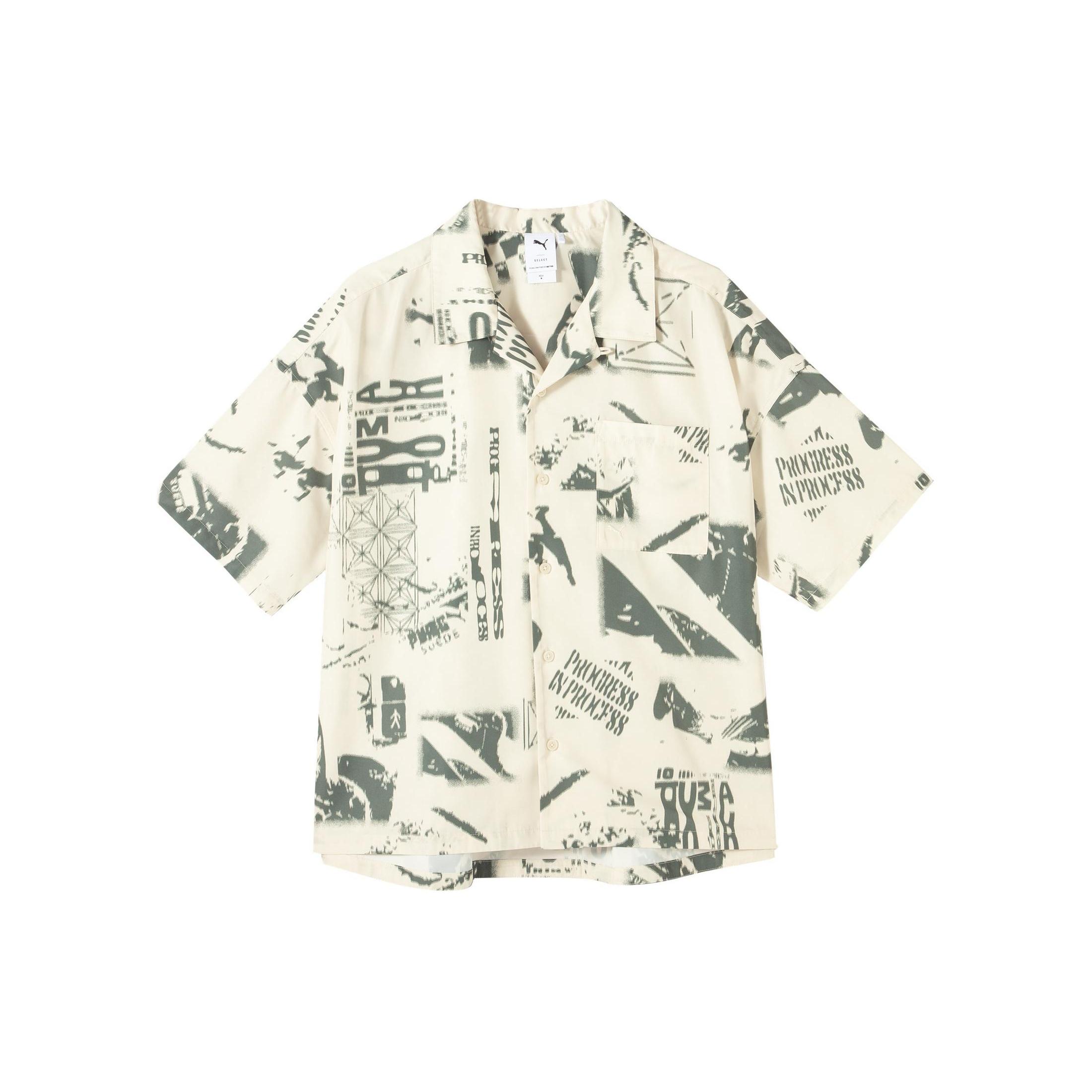 

New PUMA SS24 D AOPSHORTSLEEVE Shirt Unisex Snow 627749-87 XL