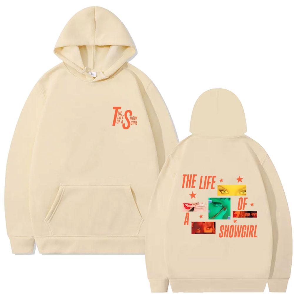 The Life of A Showgirl Album Hoodie Men's Women's Fashion Casual Oversized Hooded Sweatshirt Unisex Vintage Fleece Pullover