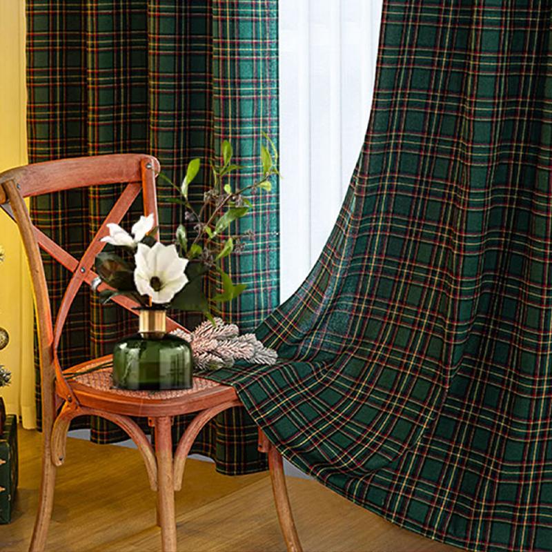 1 Panel linjegardin lämplig för vardagsrums- och sovrumsdekoration