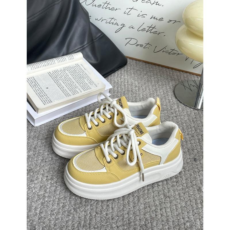 Hot-selling Summer New Thick-soled Casual Board Shoes Mesh Breathable Versatile Little White Shoes 3862