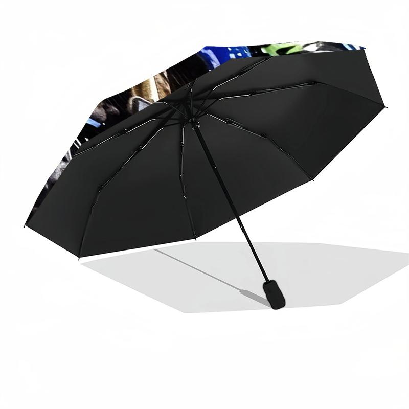 off road motorcycles Theme Automatic Umbrella, Lightweight & Portable, 8 Rib, Perfect for Outdoor Travel, Birthdays, Christmas, Gifts.