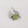 Peridot Gemstone Silver Partywear Pendant, 925 Sterling Silver Women Jewelry, August Birth-Stone Gift CP-42-1