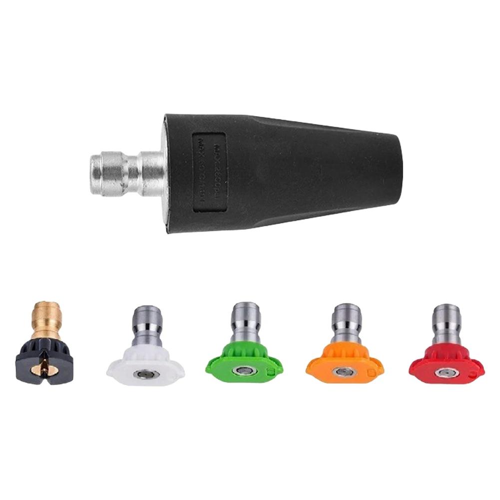 360 Rotating Car Pressure Washer Accessory Turbo Nozzles 3600PSI Sprayer Rotray Pivoting Coupler Jet Sprayer For Quick Connector