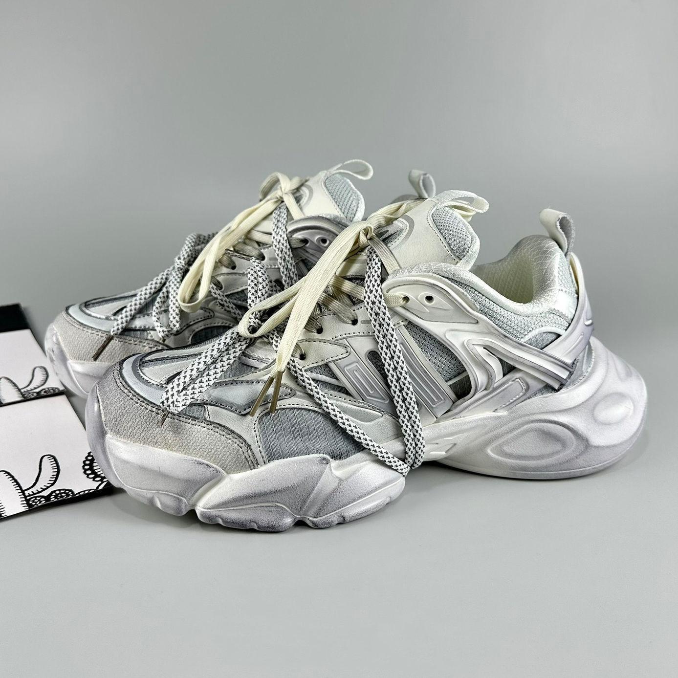 

Chunk Sneakers Women Men Casual Dad Shoes Plus Size 41 42 for Girls Fashion Retro Dirty Shoes Thick Sole Sports Shoes 37 сірий колір