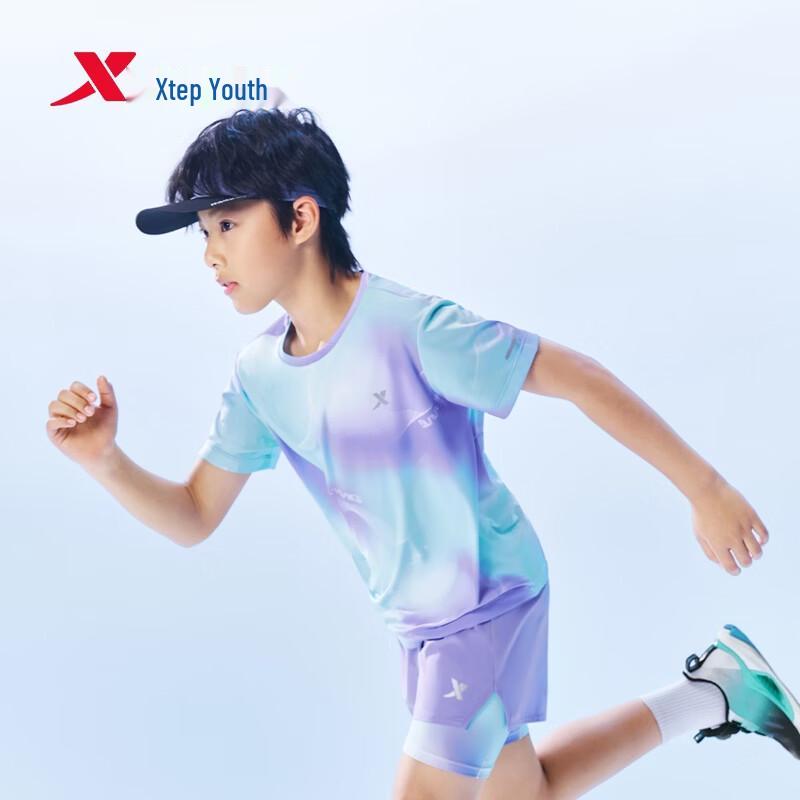 XTEP Youth Hydrogen Wind Anti-Bacterial Running T-Shirt