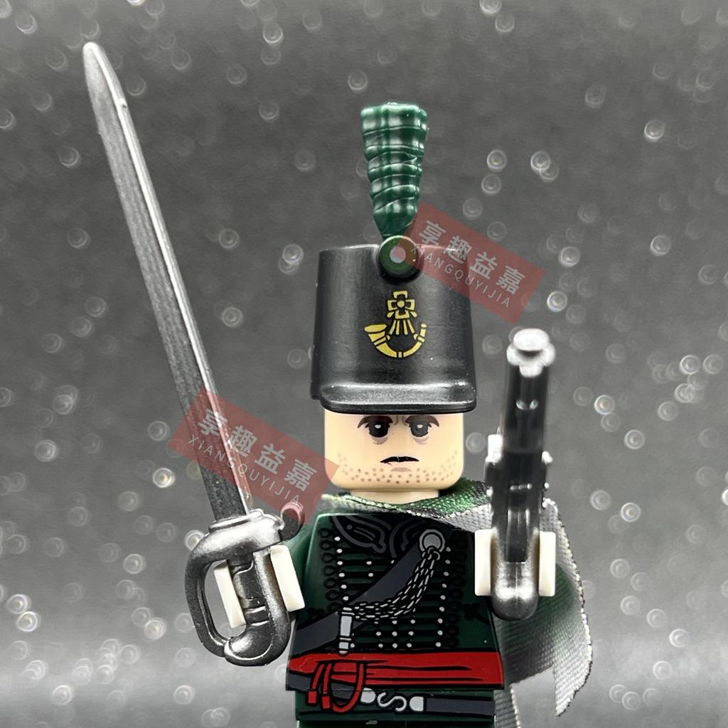 Military affairs Napoleon French Cuirassier Dragoon Building Blocks Model Bricks mini Action toy Figures Toy gift for children