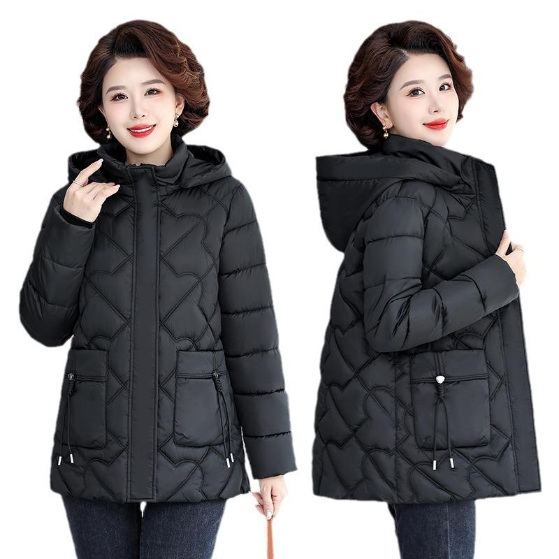 2025 Fall/Winter Padded Jacket Mid-length Fashion Cotton Jacket Women's Winter Wear New Temperament Jacket