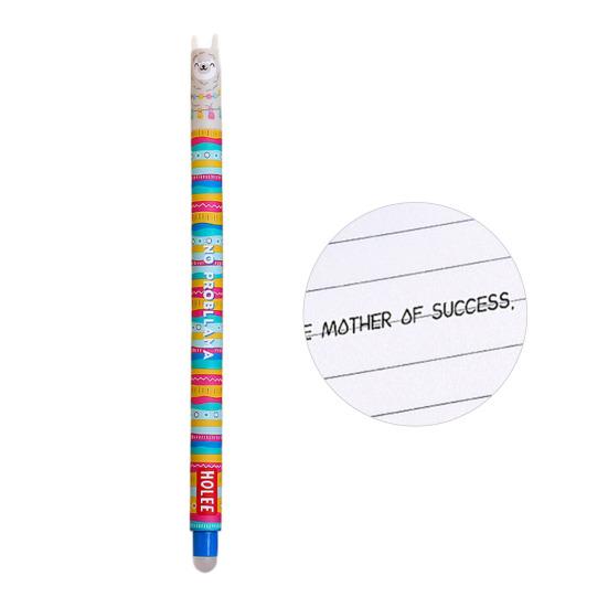 Smazatelná propiska 0,7 mm s černým inkoustem, s měkkým úchopem šetrným k pokožce, roztomilé zvířecí víčka, design s tlačítkem, doplňovatelné tužky, školní potřeby