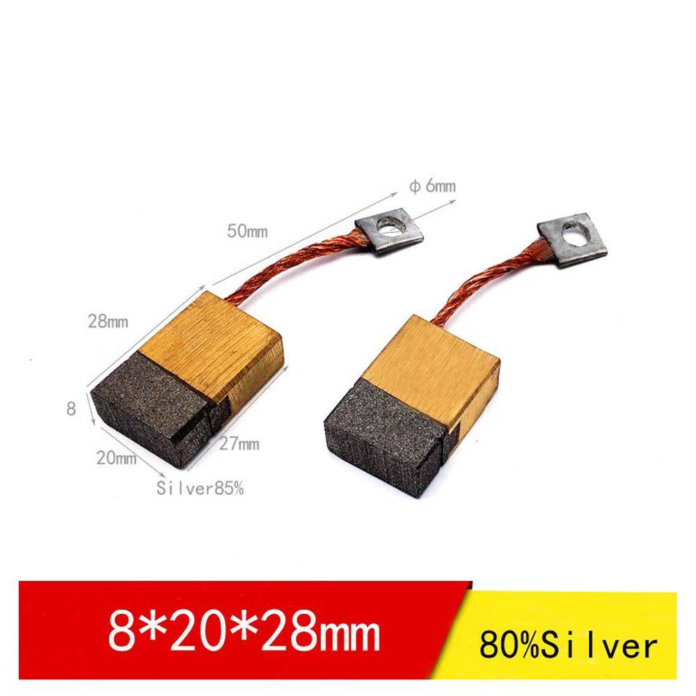 Silver Graphite Carbon Brush for CT Machine (3x4x20, 6x6x20, 8x10x30mm)
