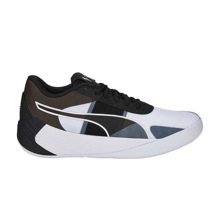 

Puma Fusion Nitro Team White Black Men Sneakers 377035-05