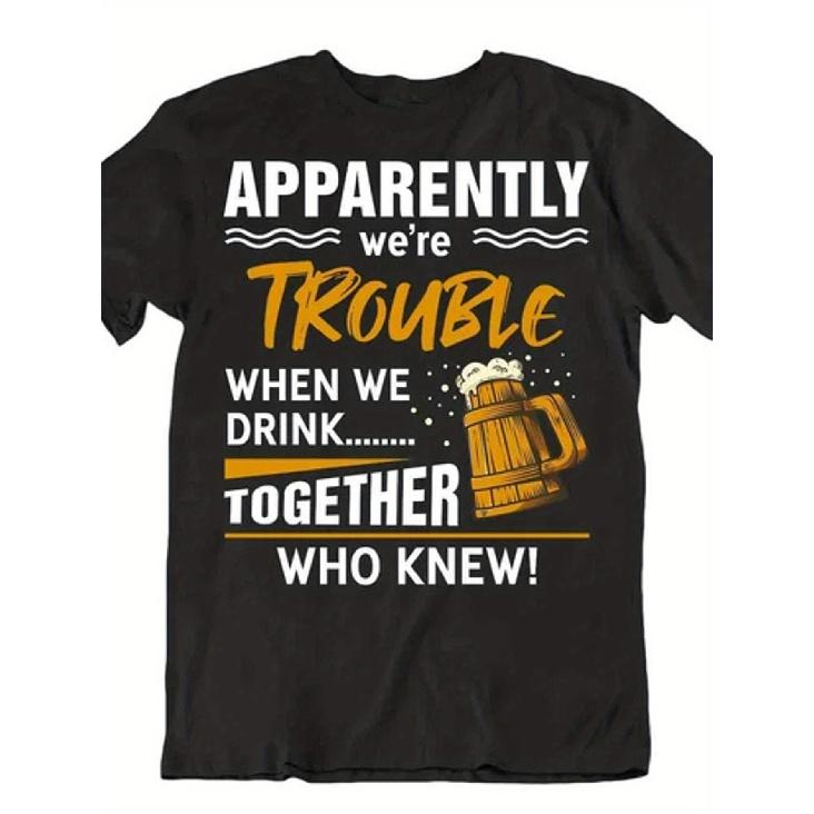 Men S Funny Beer Pun T-Shirt - Novelty Drinking Party Tee with Sarcastic Bar Jokes, Casual Short Sleeve Shirt for Pub Crawls, Parties & Casual Attire S чёрный