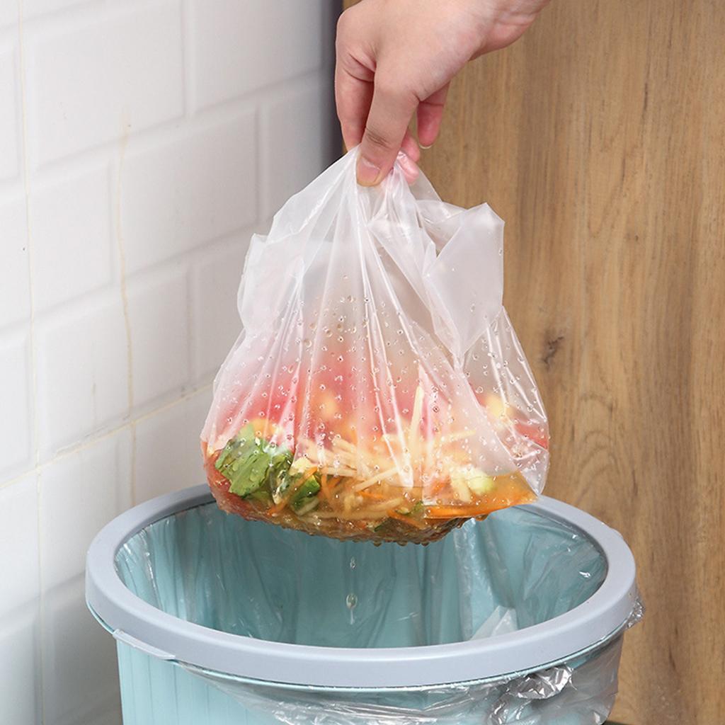 30PCS Sink Garbage Strainer Bag PE Disposable Kitchen Drain Self Standing Trash Bag for Washing Vegetables and Fruits