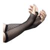 New Black Fishing Net Fingerless Gothic Gloves Arm Cuffs Party Dress Role Playing Ninja Creative Fashion Etiquette Nightclub