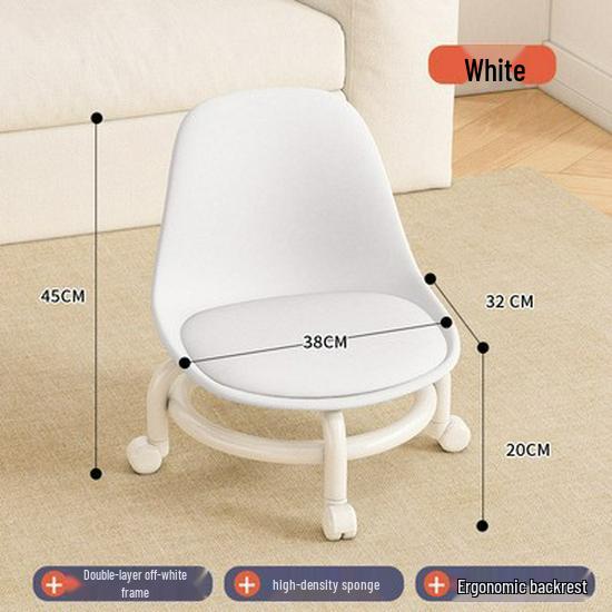 

Скандинавська кругла пластикова табуретка для перевзування - Креативний, потовщений дизайн для вітальні та дитячого використання