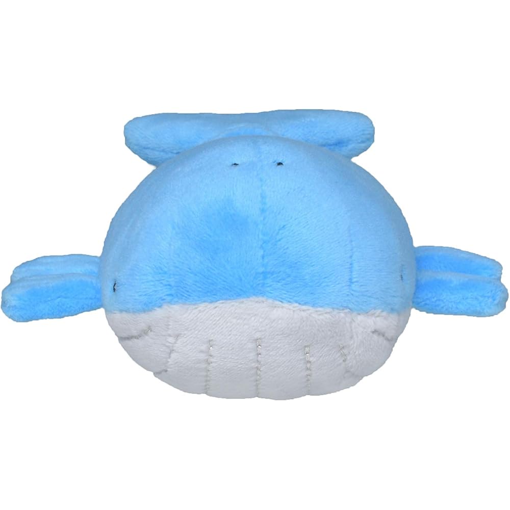Pokmon Center Original Pokmon Fit Whalewhale Plush Toy 6.5x12x17.5 Cm