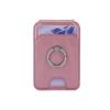 Compatible Apple MagSafe Leather Card Holder and Phone Stand with ID Storage and Finger Ring.