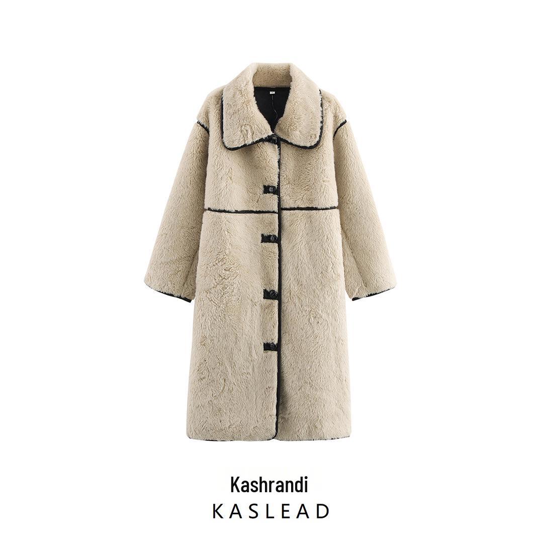 

European & American Style Women s Long Faux Fur Coat - 2024 Winter Collection Medium