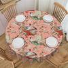 Round Victorian Renaissance Angel Rococo  Table Cloth Waterproof Tablecloth 60 Inches Table Cover for Kitchen Dinning