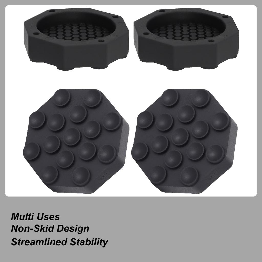 4 Pieces Washing Machine Feet Pads Reduce Noise Shock Support Anti-Slip Mat Foot Pedestal For Protect Floors Laundry Dryer