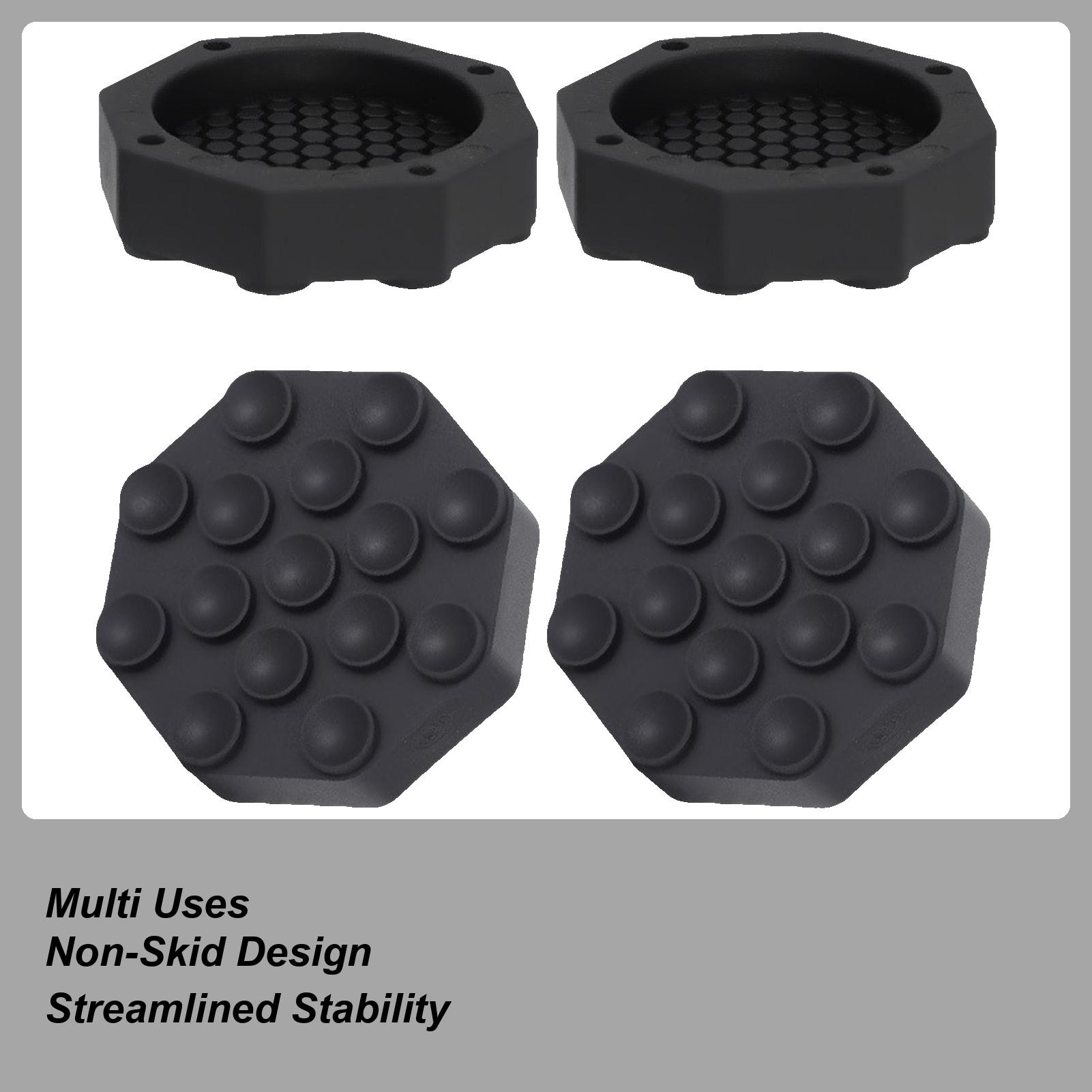 

4 Pieces Washing Machine Feet Pads Reduce Noise Shock Support Anti-Slip Mat Foot Pedestal For Protect Floors Laundry Dryer CN