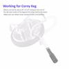 2 Micron Diffusion Stone Stainless Steel Aeration Stone Carbonating Stone With 1/4" Barb & 30cm Silicone Hose For Homebrew Wine