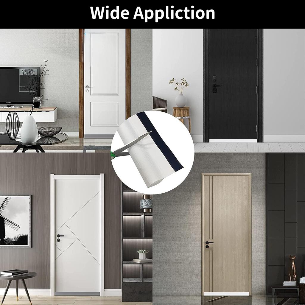 Door bottom sealing strip, waterproof strip, windproof baffle, gap barrier, sound insulation strip under the bedroom door