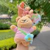 Wear Bear Clothes Plush Keychain Backpack Pendant Cartoon Kids Gift Decoration