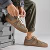 Fashion Classic Retro German Training Shoes Women's Little White Shoes Spring and Autumn New Versatile Lace up Genuine Leather Flat Bo