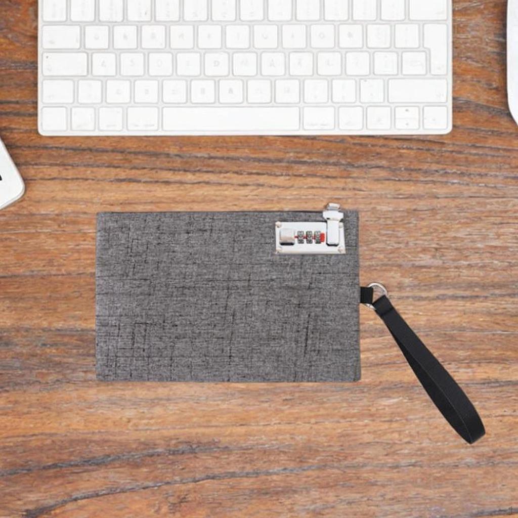 Document Organizer Handbag with Lock for Travel and Certificates