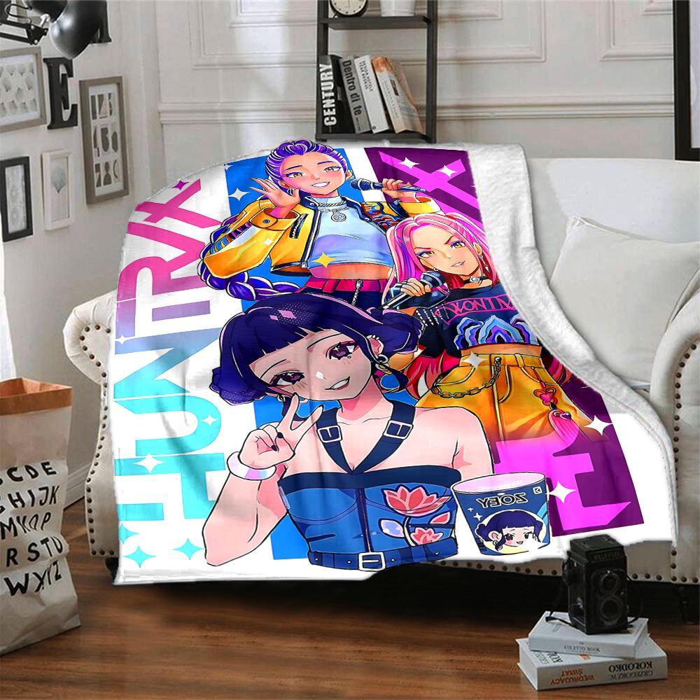 Vibrant Fashion Icons Blanket Soft Throw Blanket For Home Bedroom Bed Sofa Travel Office Solid Christmas Blanket