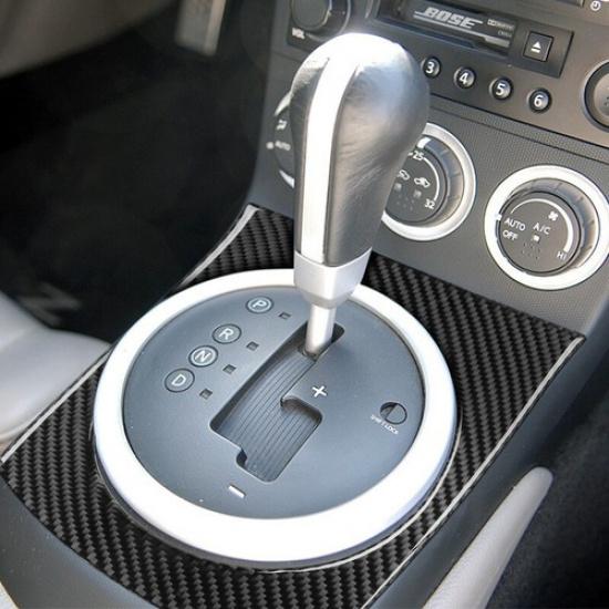 Luxury Carbon Fiber Central Gear Shift Panel Frame Cover For Nissan 350Z 03-05