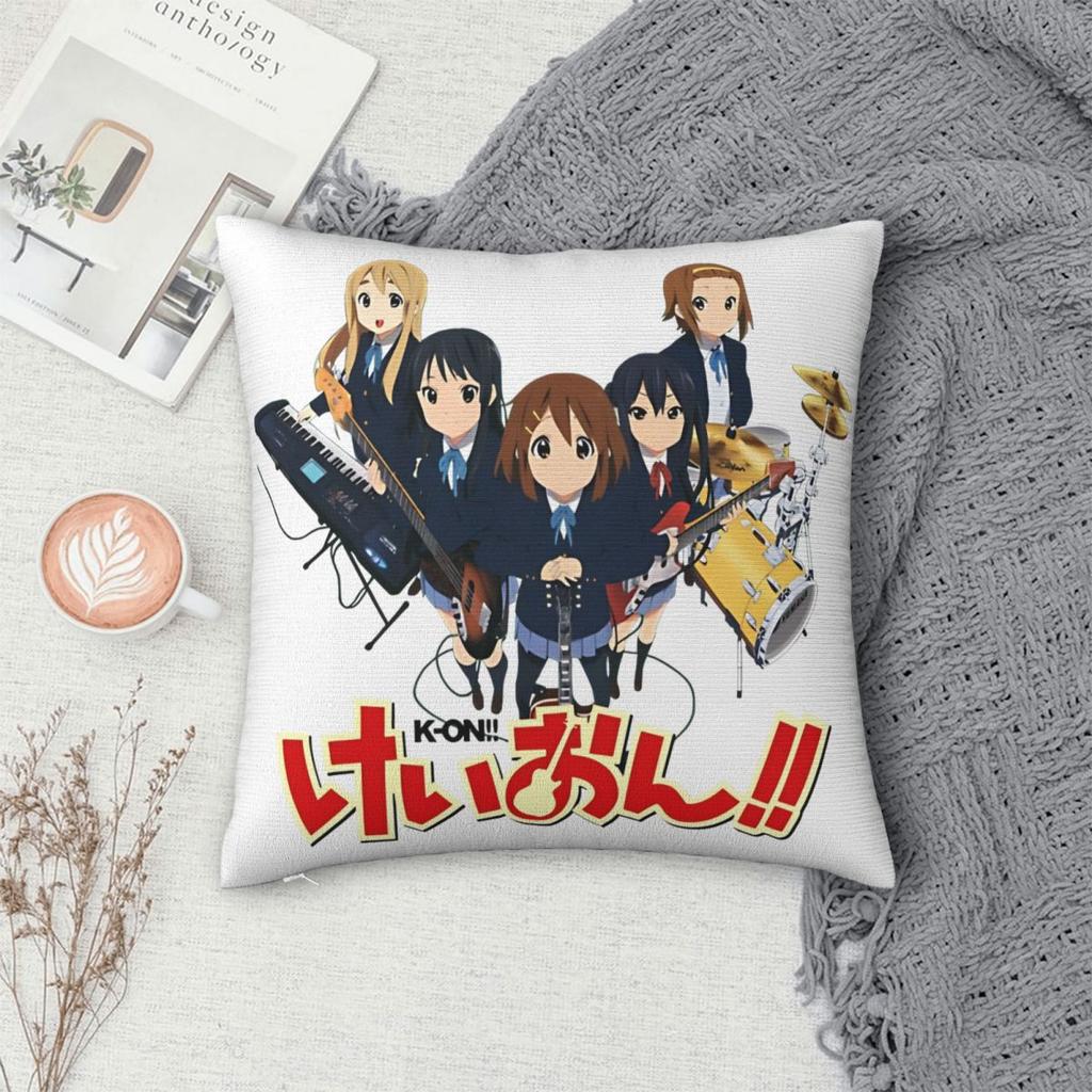 K-On! Logo Pillowcase Product Soft Cushion Cover Pillow Covers Home Decoration Square Multi Size