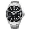Seiko Watch PROSPEX SBDJ063 Mens Wristwatch Divers 200m Water Resistant Air Diving Solar Powered Date Calendar Equipped Diver Scuba Silver Black Dial