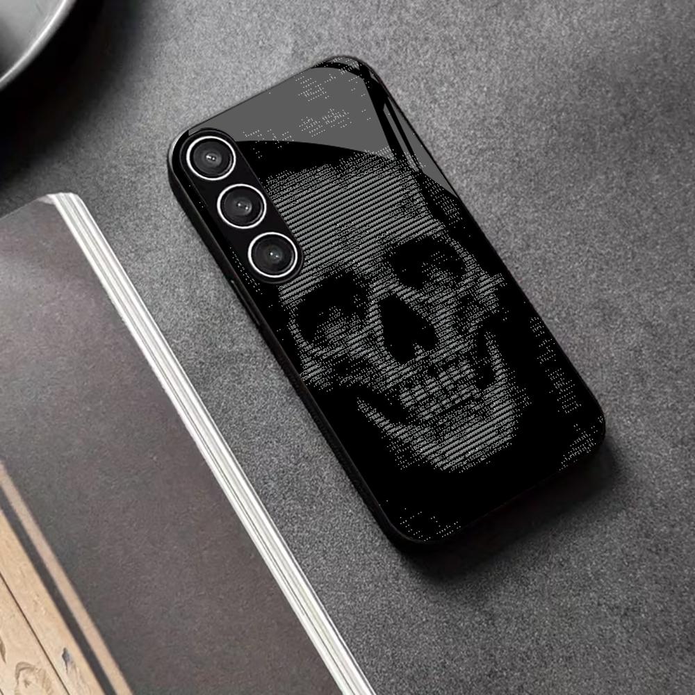 Anime Game Skull Skull Head PhoneCase Glass PhoneCase for Samsung Galaxy S26 S25 S24 S23 S22 S21 FE Ultra Plus Dropresistant