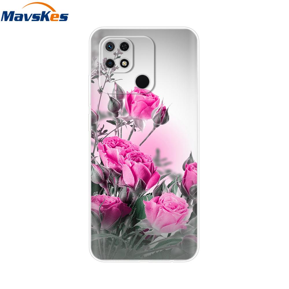 For Xiaomi Redmi 10C Case Clear Bumper Cute Cover For Xiaomi Redmi 13C Liquid Silicone Soft TPU Fundas Phone Case For Redmi 12C
