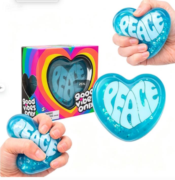 Teenie Sparkle Hearts - Mini Sparkling Heart Stress Relief Toy, Valentine's Day Limited Edition