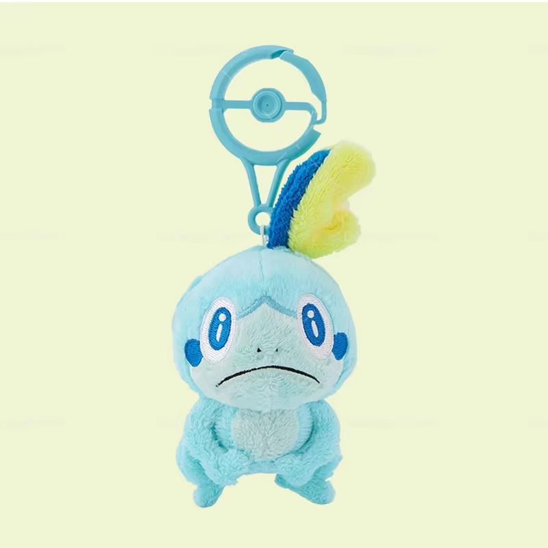 Original Pokemon Plush Key Ring Pikachu Sylveon Eevee Charmander Squirtle Quaxly Pok Sphere Buckle Animation Merchandise Presents