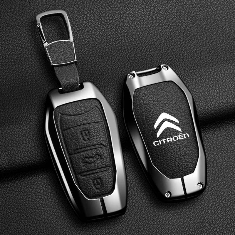 

Чехол-брелок для складного ключа автомобиля из цинкового сплава для Citroen C1 C2 C3 C4 C5 C6 VTS Xsara C-Crosser Berlingo Jumpy DS3 DS4 DS5 DS6