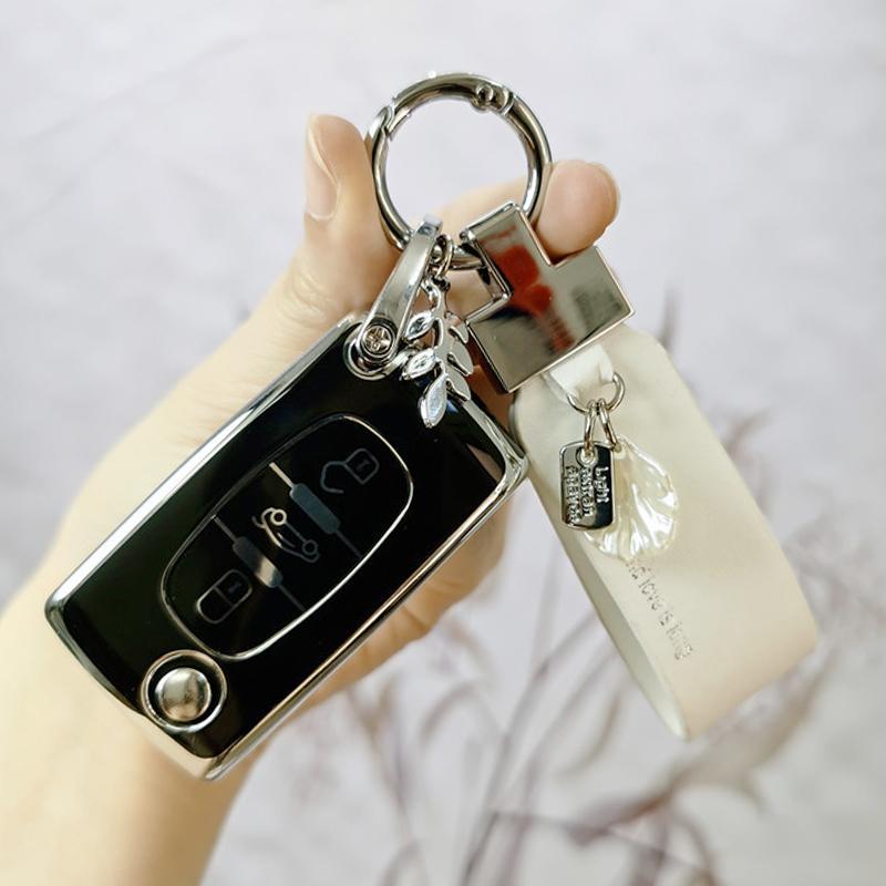 TPU Auto Schlüssel Fernbedienung 2 3 Tasten Klappschlüssel Schale Hülle Für Peugeot 308 207 307 3008 5008 807 Für Citroen C2 C3 C4 C5 C6 C8 Schlüsselanhänger