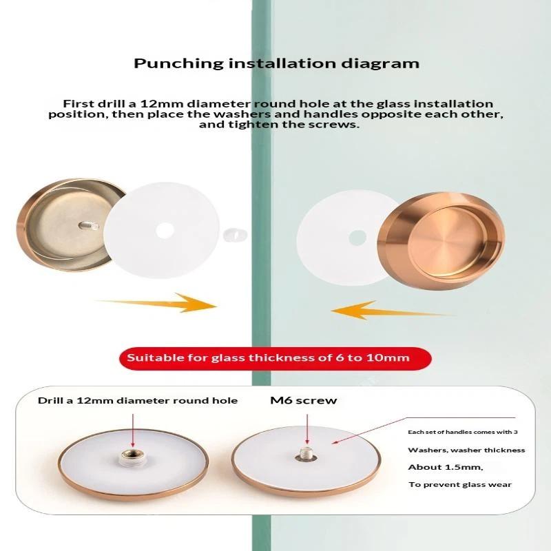 Multifunctional Stainless Steel Invisible Door Handle Concealed Sliding Cupboard Handles Embedded Furniture Handles Glass Doors