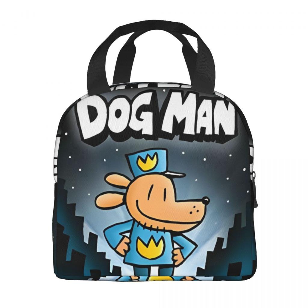 Dog Man Thermal Insulated Lunch Bag for Picnic Portable Food Bag Container Thermal Cooler Lunch Boxes