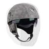 Retro Open Face Motorcycle Helmet Leather Cruiser Scooter Adult