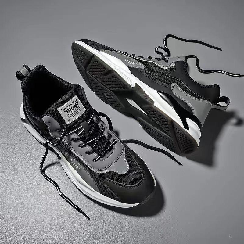 

2024 Новые спортивные кроссовки для мужчин Повседневные кроссовки Модная обувь Мужские массивные кроссовки Кроссовки для бега Кроссовки Zapatillas De Hombre 44 чёрный