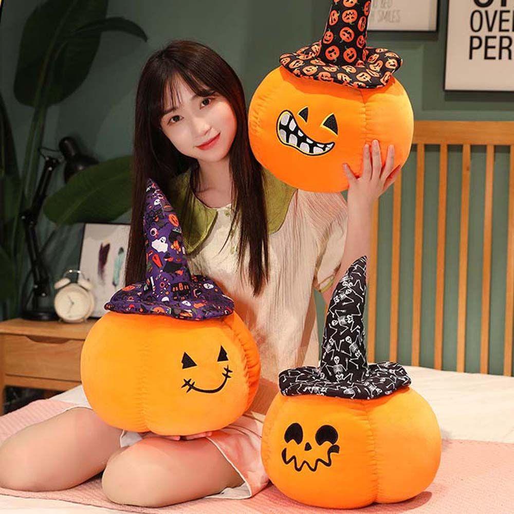 Pumpkin Halloween Home Decoration Plush Doll Plush Cushion Pumpkin Stuffed Toys Pumpkin Plush Toy