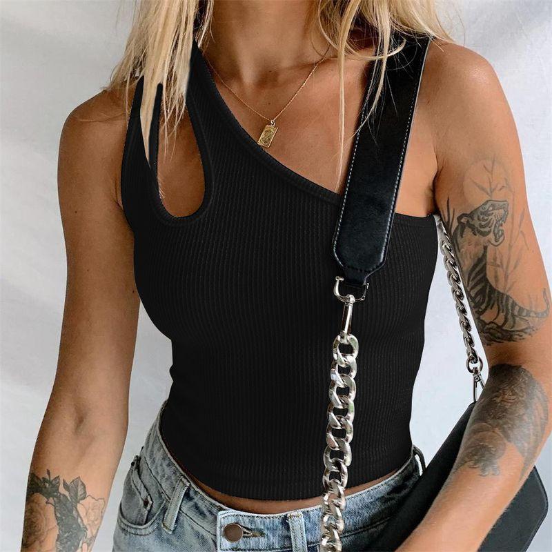 European and American-Style Cutout Slim-Fit Vest Sling