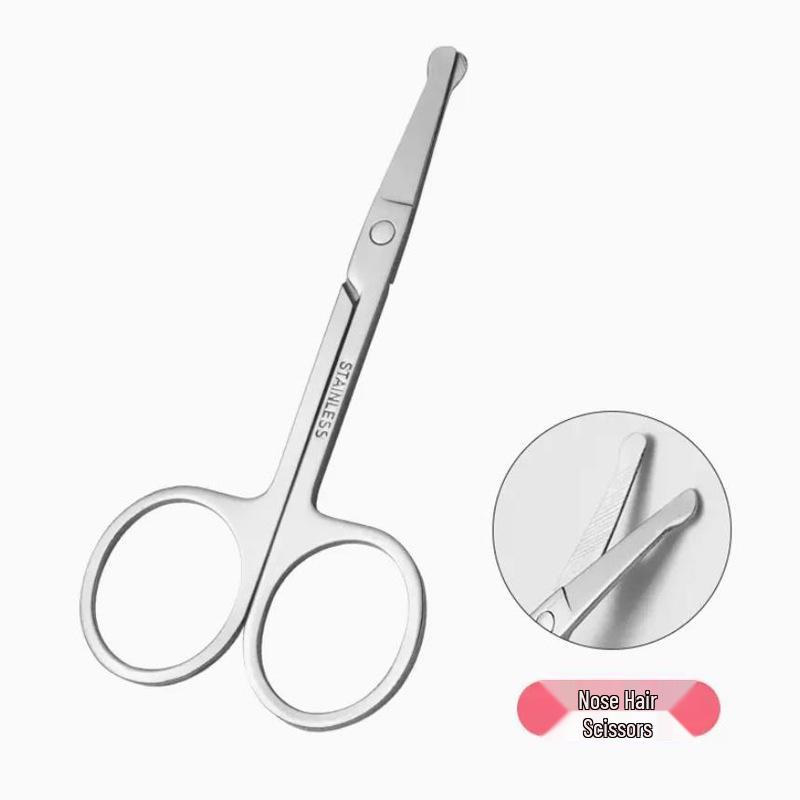 Eyebrow & Nose Hair Trimming Scissors Set for Men & Women - Makeup & Beauty Tool Kit