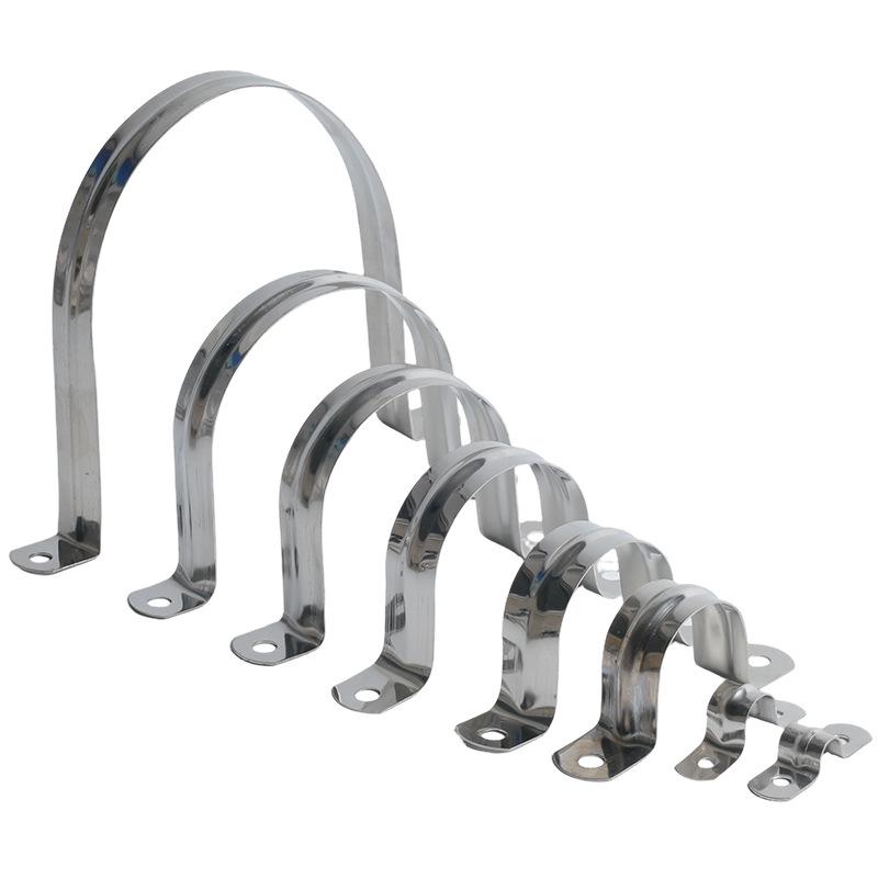 304 Stainless Steel U-Shaped Pipe and Wire Clip for Fixing Water Pipes and Saddles