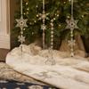 8Pcs Transparent Acrylic Christmas Tree Icicle Decor Suspended Decorations Crystal-Style Christmas Hanging 8PCS