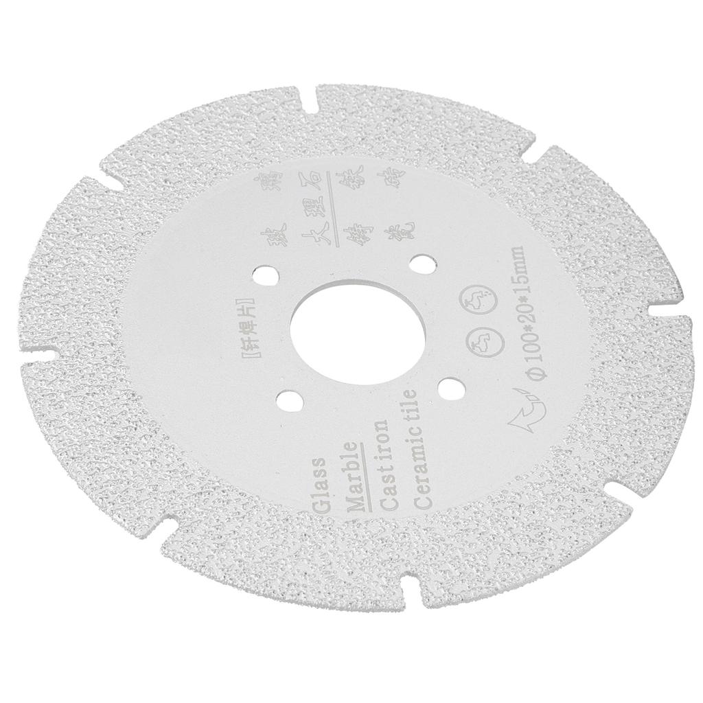 Brazed Saw Blade Marble Cutting Disc Polishing Grinding Wheel Hardware Tools Silver