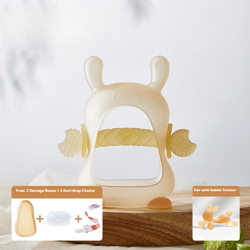 Baby Mushroom Toothpaste Baby Teeth Grinding Stick Biting Glue Food Grade Oral Period Silicone Toy Anti-Eating Hands